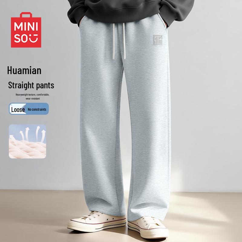 MINISO Men s Heavyweight Straight-Leg Casual Pants M
