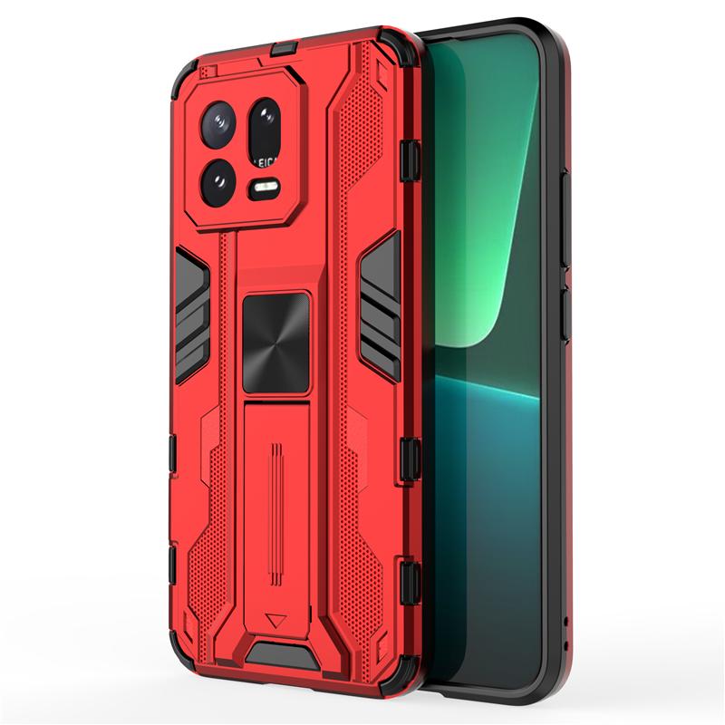 For Xiaomi Mi 13 Mi13 Pro Case Shockproof Rugged Hard PC Armor Phone Case For Xiaomi 13 Pro Car Magnetic Holder Stand Back Cover