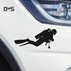 DYS Auto Shop Fashion Scuba Diver Reflective Car Vehicle Body Window Decals Sticker Decor