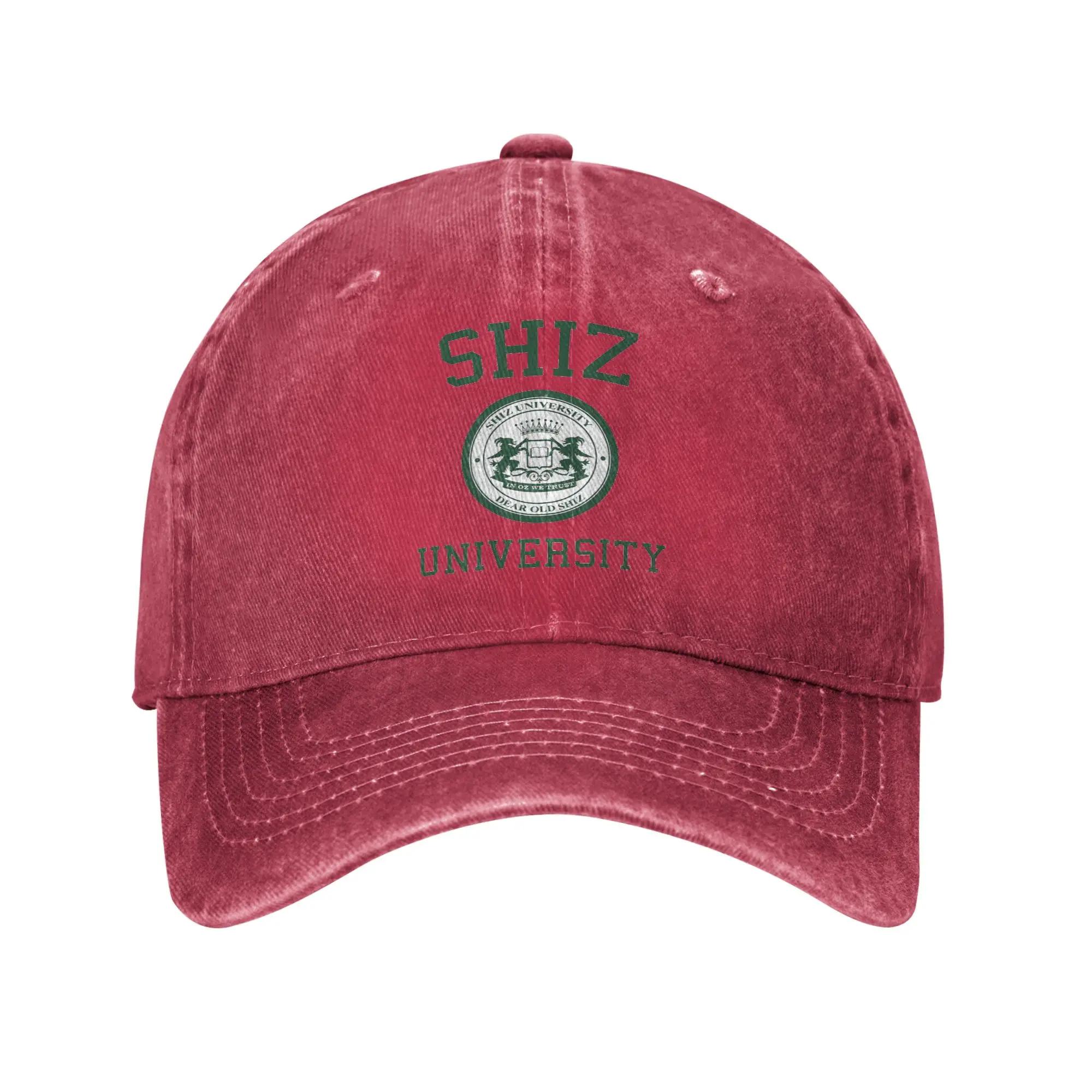 shiz university design Denim Fabric Cap Casual Baseball Caps Adjustable Hat Summer Unisex Baseball Hats One Size
