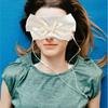 Eye Covers for Sleeping Bowknot Shaped Eye Mask for Sleeping 5Pcs Cloth Ivory