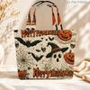 1 Stück Halloween Fledermaus Kürbis gesteppte Tragetasche Große Kapazität Leichte Damen Umhängetasche für Reisen & Einkaufen