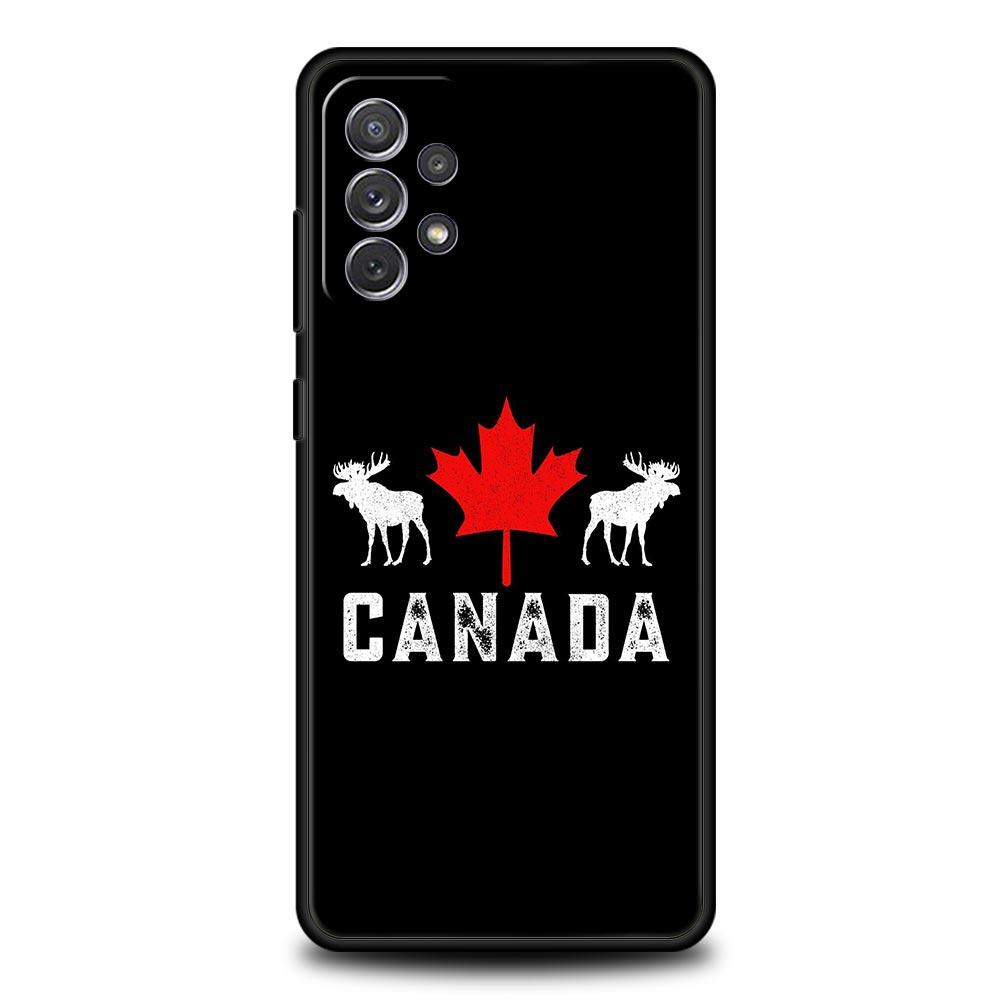 Maple Canada Flag Love Football Phone Case For Samsung A17 A07 A55 A35 A25 A15 A05 A33 A31 A23 A21s A13 A41 A73 A53 A51 A71Cover