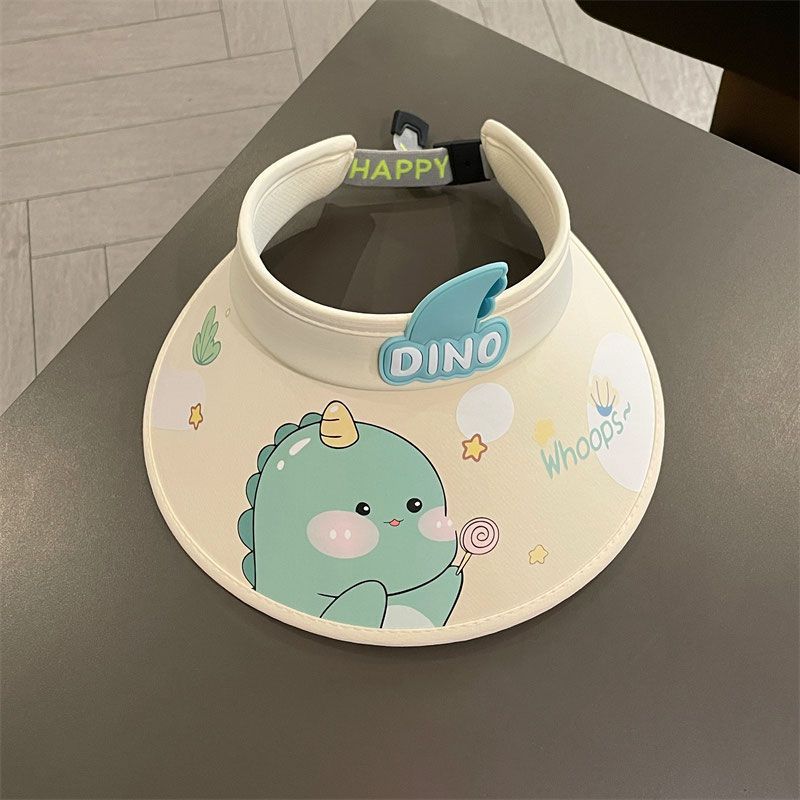 Dinosaur Kids Sun Hat Summer Uv Protection With Wide Brim For Children