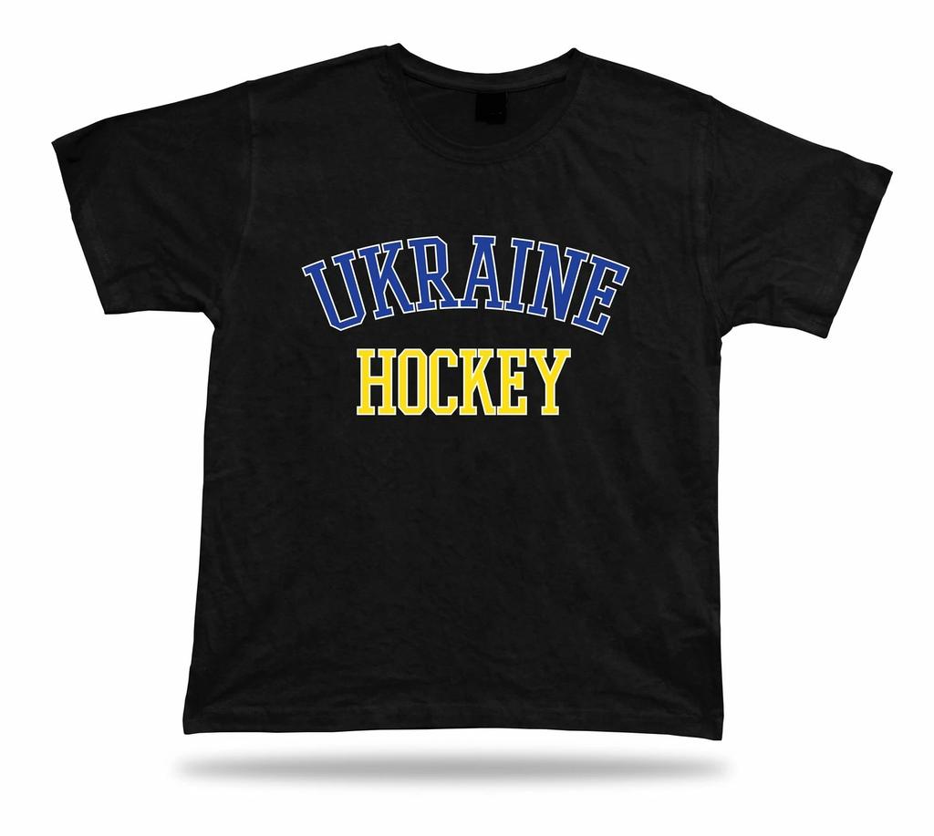 UKRAINE HOCKEY t-shirt tee international welt eis olympisch sport stadion bereich