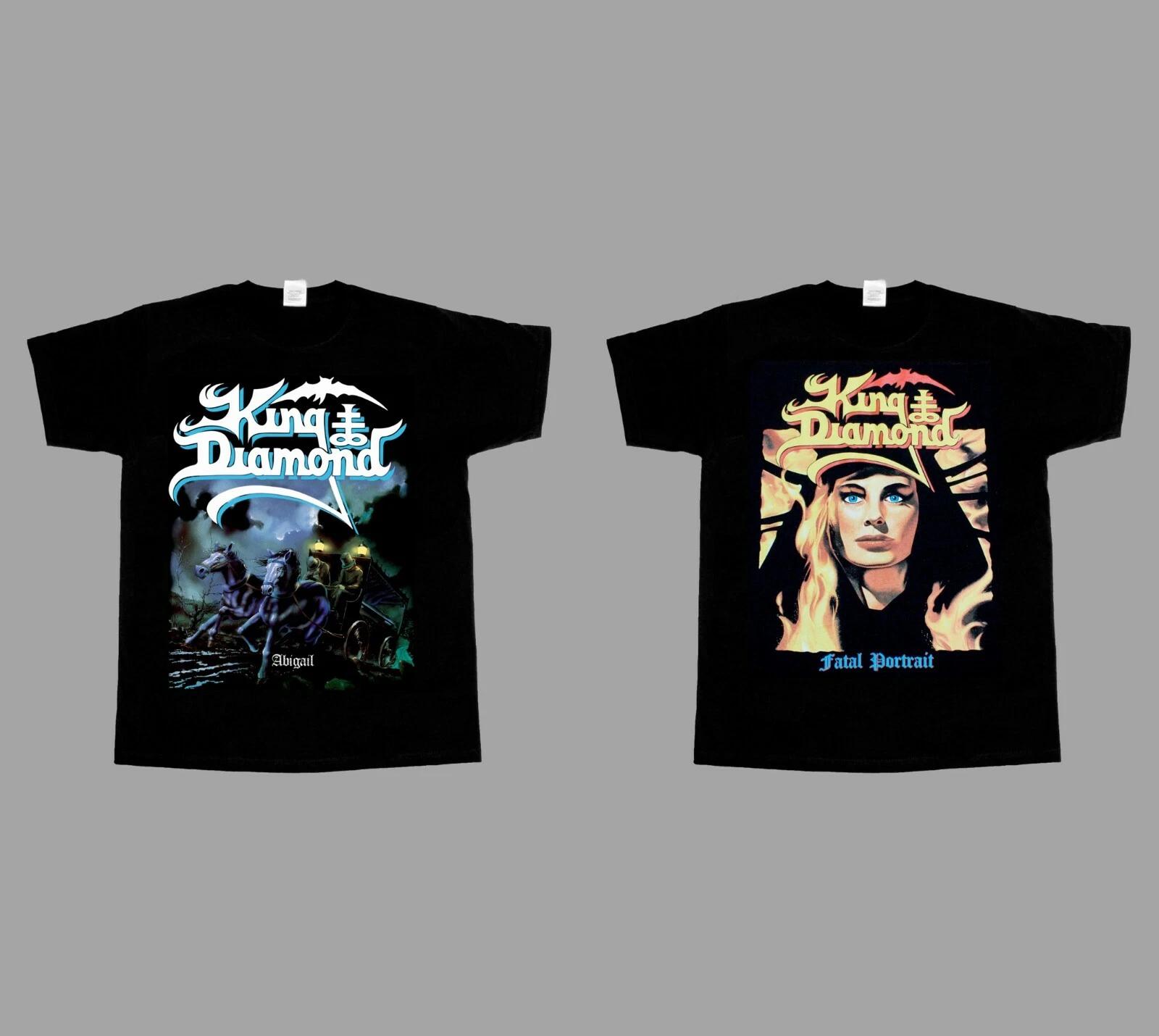 

American Retro King DIAMOND ABIGAIL Fatal Portrait New Black T-shirt Summer New Men and Women Streetwear 4XL