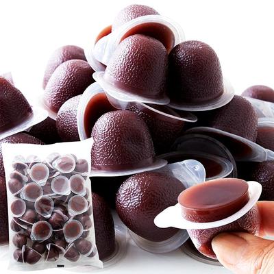 Tennen Seikatsu Mini Mizu Yokan Japanische Süßigkeiten Mizu Yokan Value Anko Erdbeer-Bohnen-Paste, mundgerecht (50 Stück) Häppchengroß (Rote Bohnen)