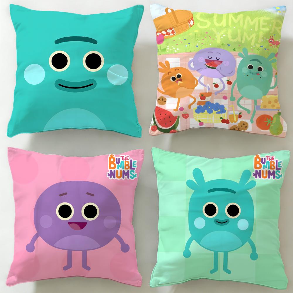 classic cartoon The Bumble Nums Cushion Cover Soft EasyWash Pillow Case Versatile for Couch Bed Travel and Office