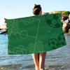 Cartoon Football Field Big Microfiber Beach Towels Quick Dry Towel Sand Beach Towels Pool Towel for Travel Swim Pool Yoga