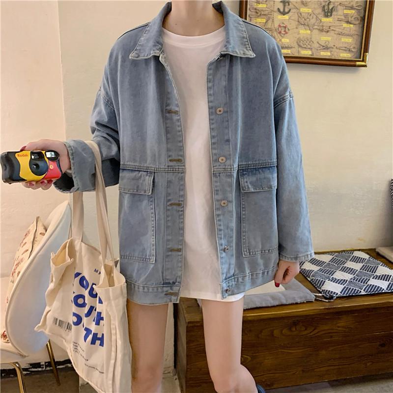 IELGY Ropa Denim Negra de Mujer Estilo Coreano Moda Suelta Tendencia  comprar a buen precio — entrega gratuita, reseñas reales con fotos — Joom