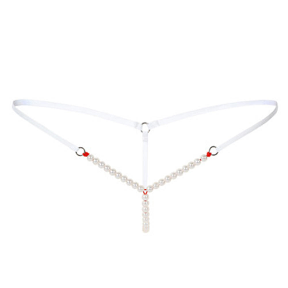 Sexy dámské krajkové spodní prádlo G String Dámské Perly Tanga a G-String kalhotky