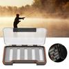 Transparent Fly Lure Box Magnetic Bait Storage Case Container   Fishing Parts