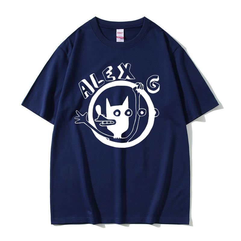 Singer Alex G Graphic Tshirt Men Fashion Cartoon Oversized Tshirts Mens Casual Cotton T Shirt Male Vintage Crewneck Tees