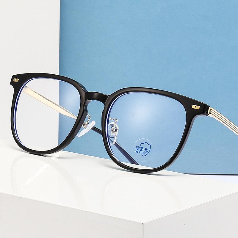 New Glasses Frame Luxury  Design Tea Color Women Anti Blue Light Eyeglasses Camping Cycling Fishing Men Retro Eyewear Frame