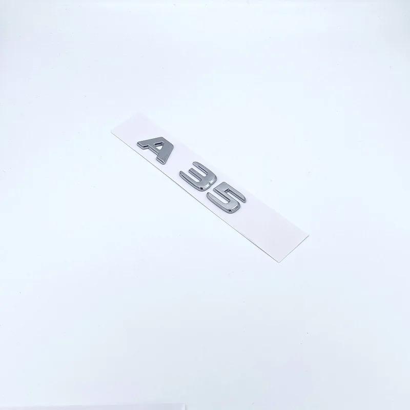FYVE4 ABS 2016afterwards Silver Black Letters A35 Turbo 4matic Emblem for Mercedes Benz Car Fender Trunk Rear W176 W177 Logo Sticker