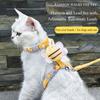 Cat Harness & Leash Set, Cats Escape Proof - Cute Bee Plaid Lightweight Soft Petsafe Harness