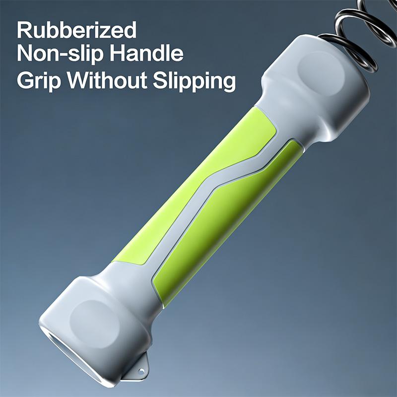 3-in-1 No Rope Battling Rope & Flexi-Bar Fitness Set, Home Workout Arm Strength Training Equipment