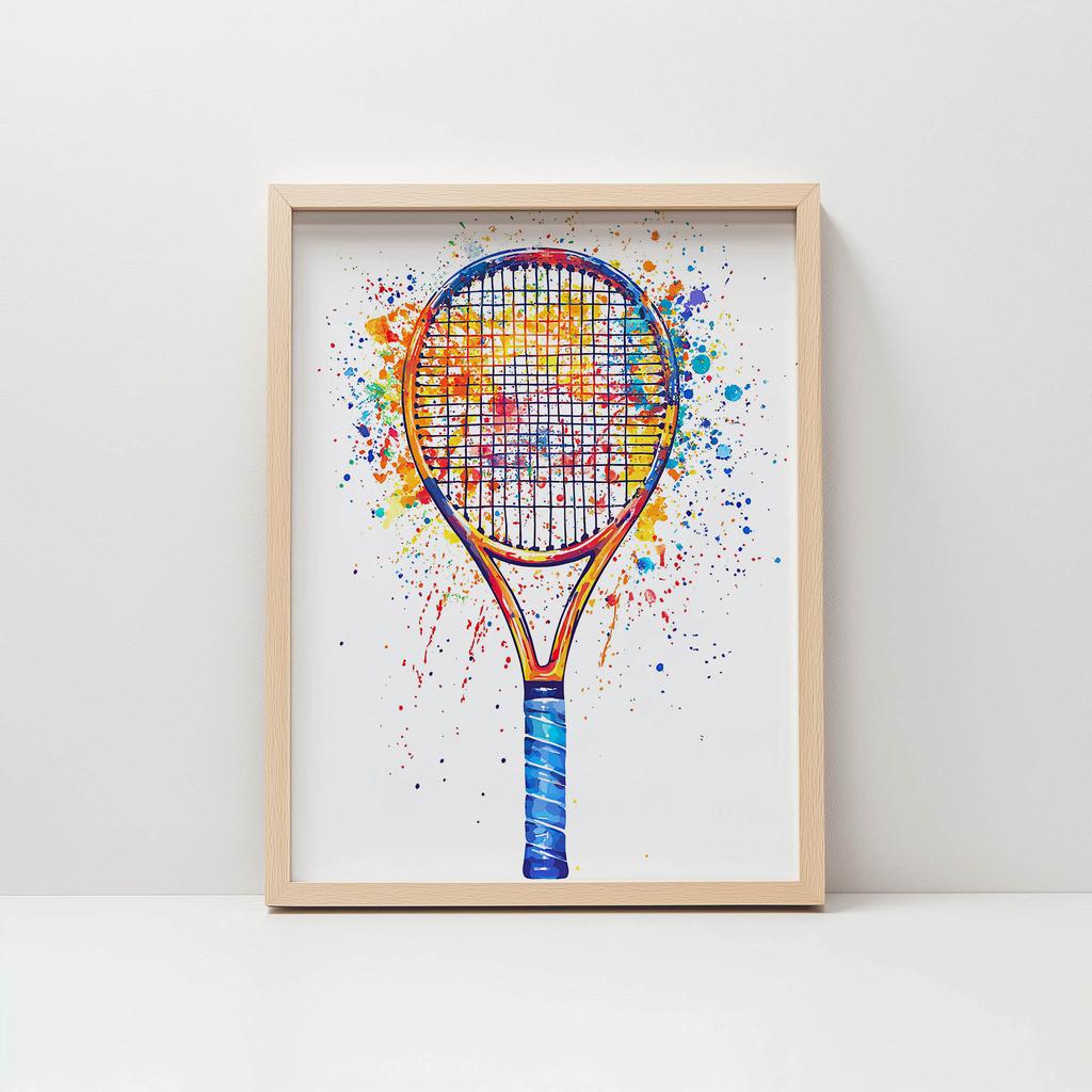 Plakat Radosny Tenisowy Świat Plakat Radosny Tenisowy Świat, 30X40 Cm, Bez Ramy, Papier Matowy 230 Gsm