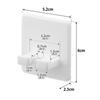 Yamazaki Silicone Suction Cup Toothbrush X X Tower Floating Storage Toothbrush Toothbrush 10296 Holder, White, W5.2 D2.3 H6cm, Series, Stand, Holder,