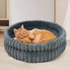 60cm Washable Round Cat Beds with Anti-Slip Bottom Calming Pet Bed Dog Beds & Furniture Load Capacity of 15 Kg for Indoor