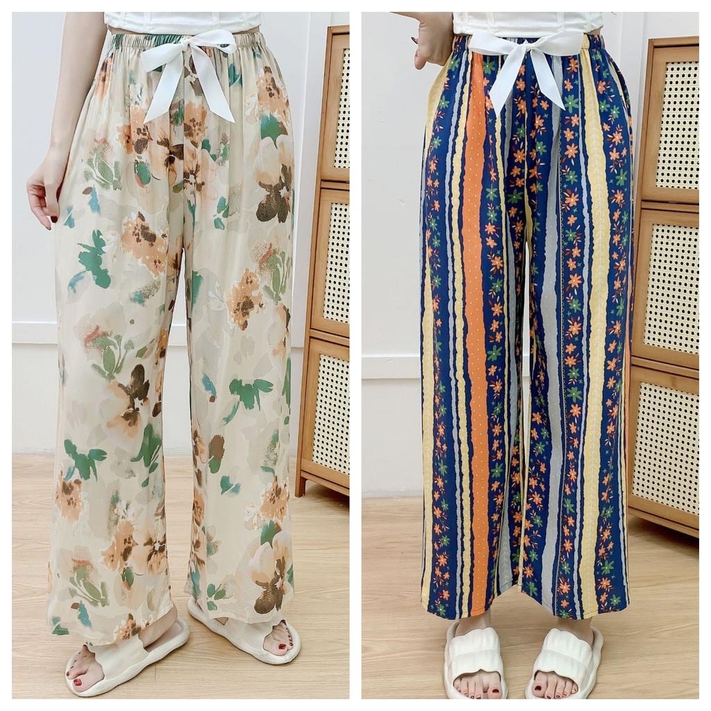 Cotton Silk Pajama Pants for Women, New Summer Style, Thin Cotton Casual Pants, Can Be Worn Outside, Large Size Home Pants