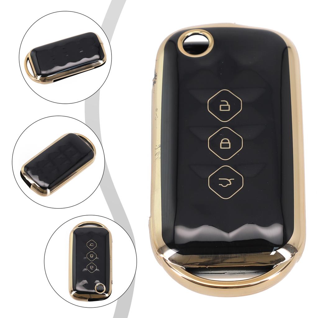 Custodia Guscio per Chiave Telecomando Pieghevole in TPU a 3 Pulsanti per Wuling Star 2024 Accessori Auto Copertura Protettiva per Chiave Auto