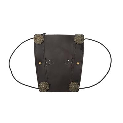 Archery Arm Guard Adjustable Strap Second Cowhide Arm Protector Pad for Outdoor Shooting Hunting