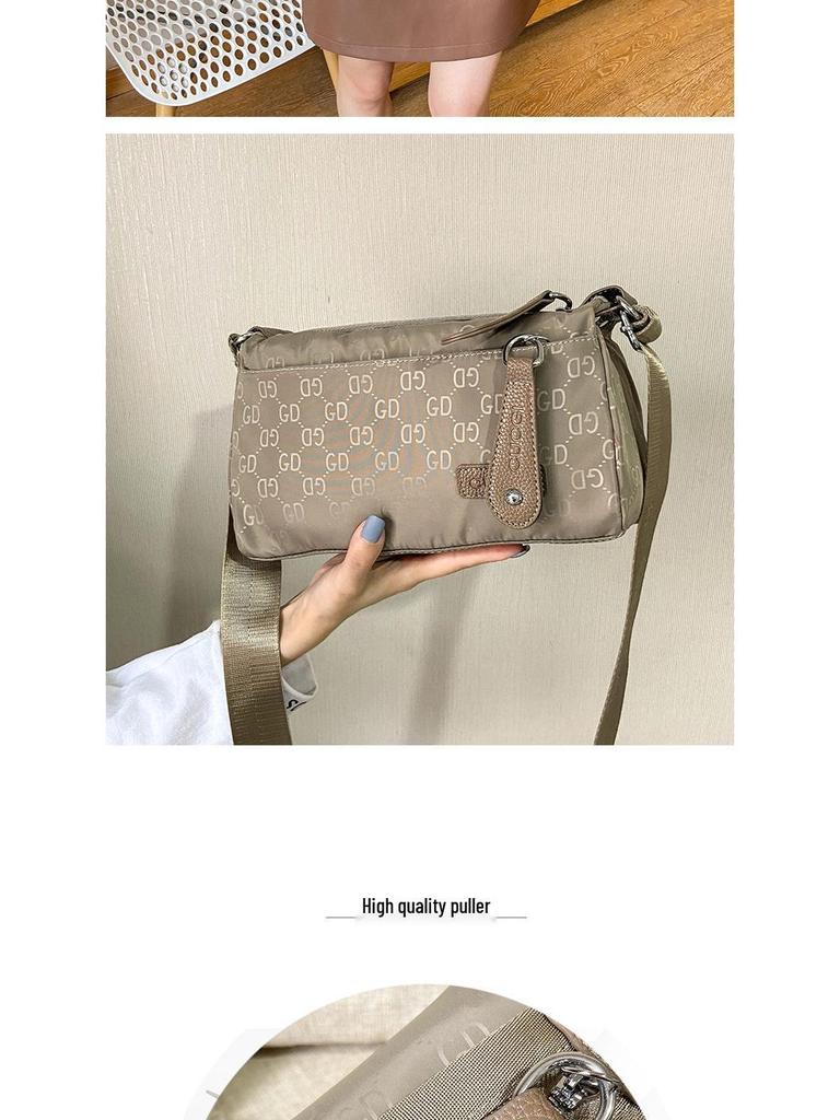 Wodoodporna damska torba typu cylindryczna z nylonu na ramię z 2023 r.