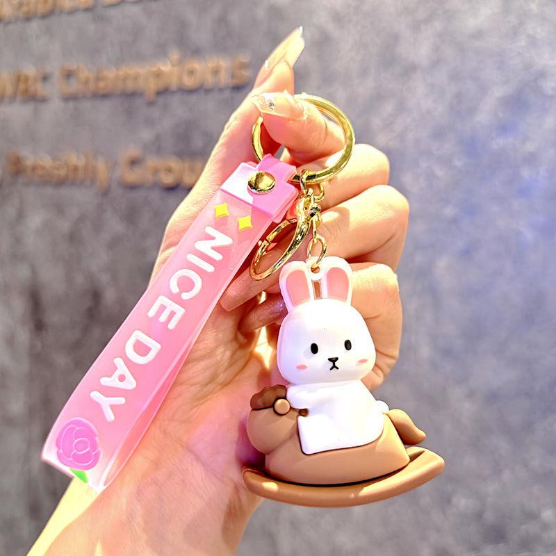 Cartoon Panda Keychain Pendant Panda Key Ring Key Chain Small Gifts Car Bag Pendant