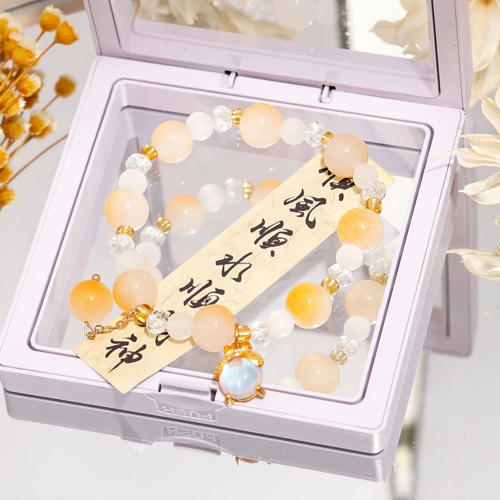 Recommended crystal bracelet, niche high-end glass bracelet, get ice-through student girlfriend gifts