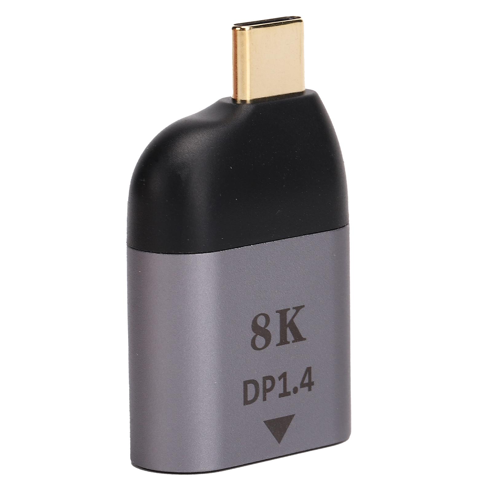 

TypeC to DP1.4 Adapter Aluminum Alloy Portable 8K HD Video Transmitter Electronic Components