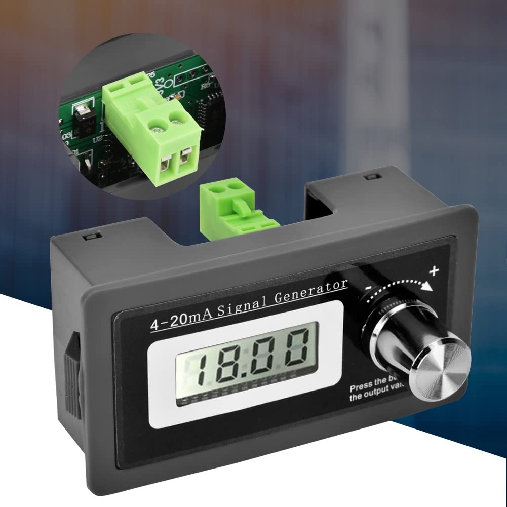 Jadeshay Current Loop, Two-Wire High Accuracy 4-20mA Current Loop Signal Generator LCD Transducer Test Signal Current
