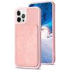For iPhone 15 PU Leather+TPU Phone Case Matte Shockproof Cell Phone Cover with Card Slot
