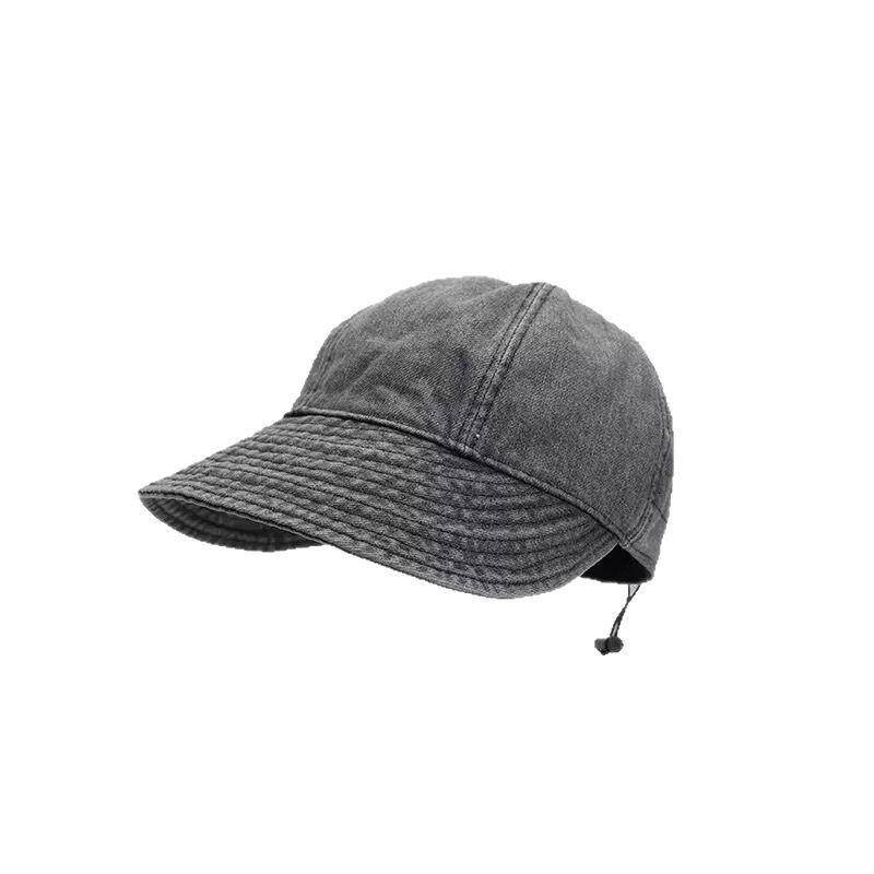 

Cowboy Fisherman Hat Summer Women s Versatile Pot Hat Face Covering Big Head Circumference Duck Tongue Sunscreen Hat чёрный