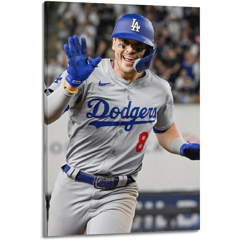 lurouya Kike Hernandez Baseball Player Classic Poster Poster Album Cover Posters for Bedroom Wall Art Canvas Posters Music Album Cover Poster 08x12inch(20x30cm)