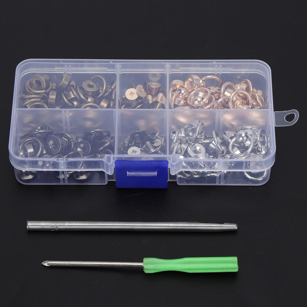 ORing Ball Post Rivet Set DIY Leather Craft Clothes Bags Phone Shell Accessories