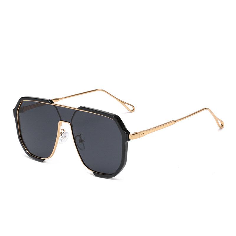 

Sunglasses With Uv400 Protection, Fashionable And Unique, With A Large Frame And A Double-bar Design For Driving 31758 чорний