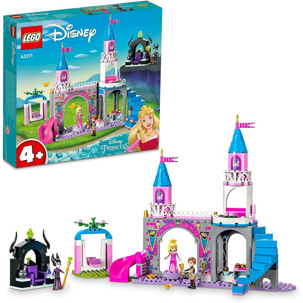 LEGO Disney Princess Aurora s Castle 43211 Building Blocks Toy for Girls Age 4 and Up