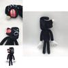 Siren Head Series Black Dog Plush Toy Crooked Neck Horror Stuffed Doll 30cm/11.8inch Height
