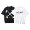 YM-1207 Bianco Sporco T-shirt Oversize Stampata in Puro Cotone Estiva da Uomo e Donna Street Wear