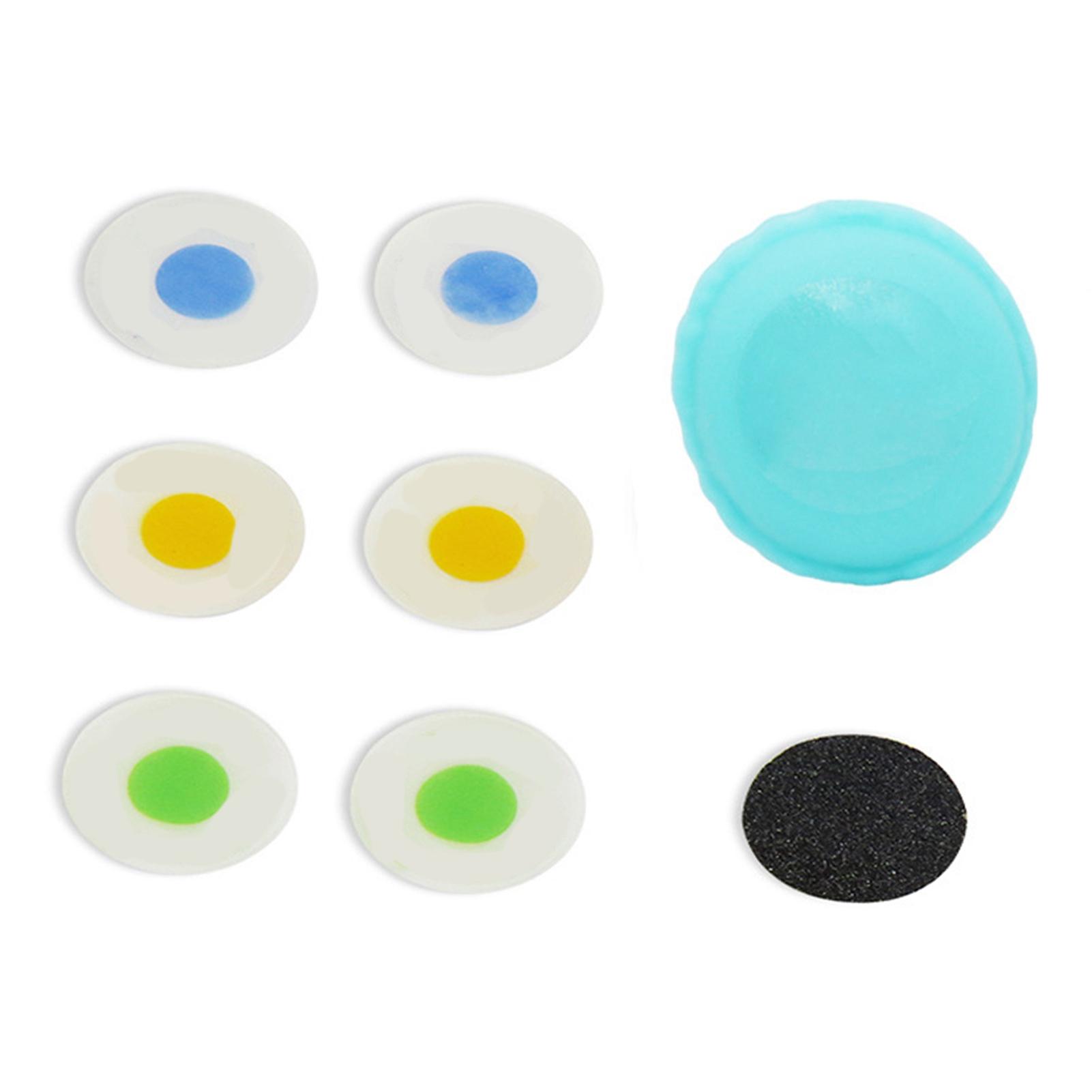 6pcs Bike Tire Patch Self Adhesive Colorful Round Cycling Puncture Repair Patch Tube Quick Repair Tool for Mountain Bike