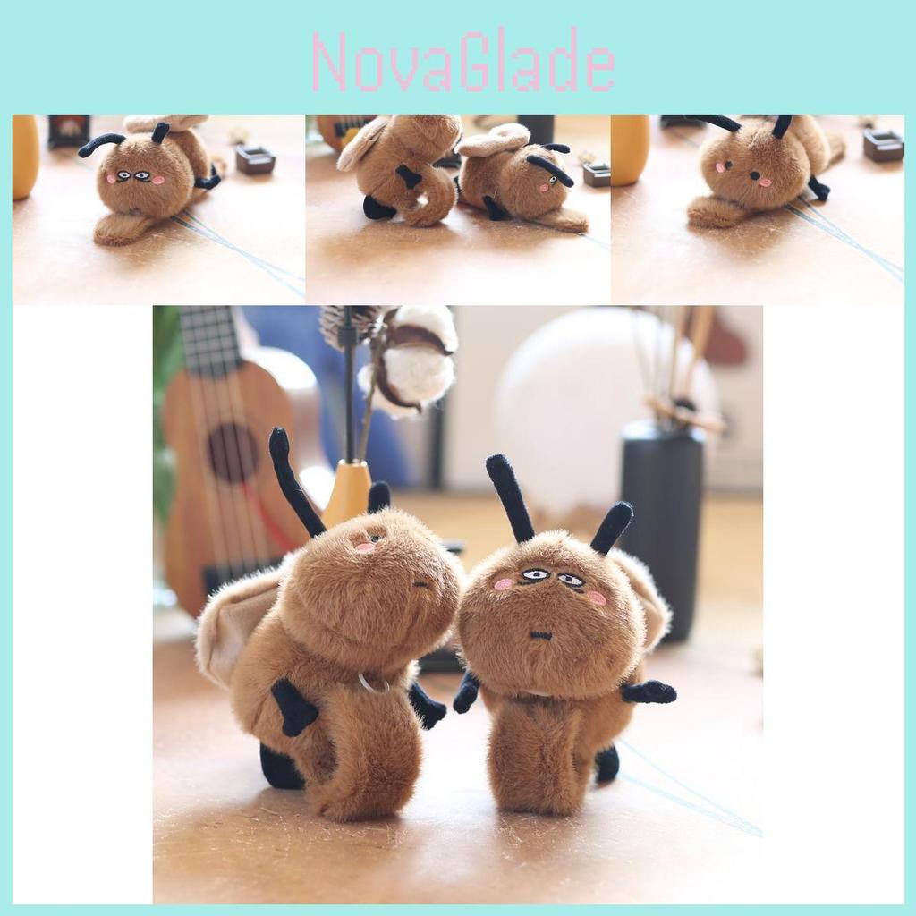 Cute Adorable Plush Cockroach Toy With Movable Wings Soft Pp Cotton Stuffed Animal