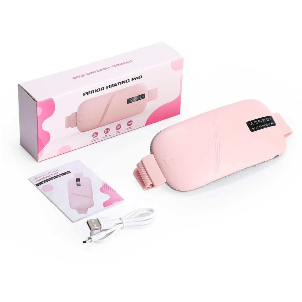 Electric Heating Pad Waist Massage Belt Menstrual Uterus Warm Belt Abdominal Massager Belly Warming Palace Belt For Period Cramp