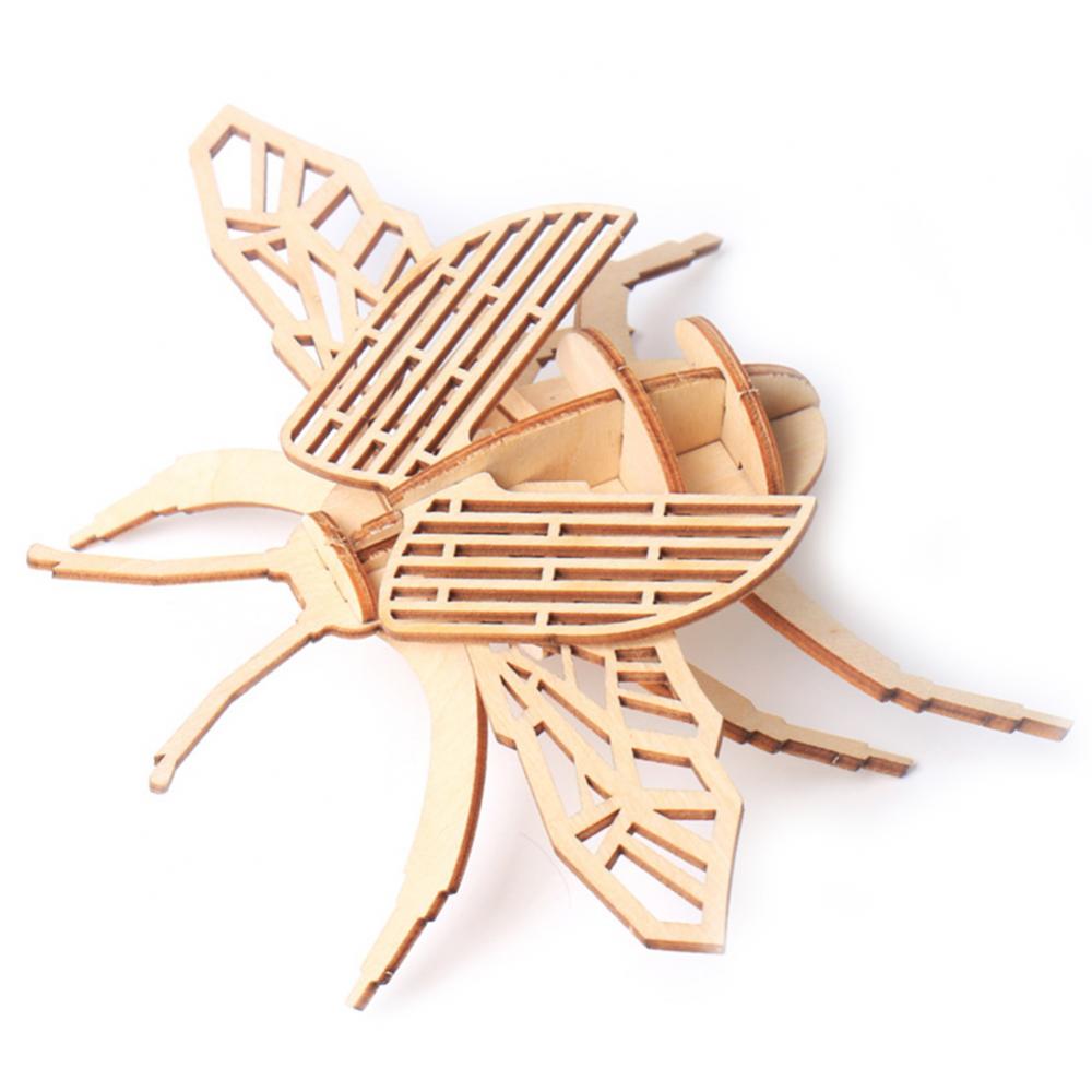 3D Wooden Insect Puzzle Animal Skeleton Assembly Model Puzzle DIY Wooden Crafts 3D Puzzle STEM Toys Gifts for Kids Adults Teens