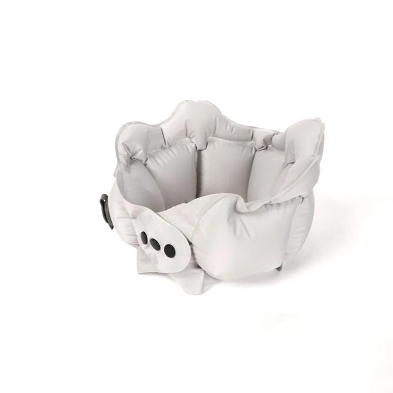 

Inflatable Pillow Travel Portable Neck Protection Pillow Press Inflatable U-shaped Travel Storage Neck Pillow світло-сірого кольору