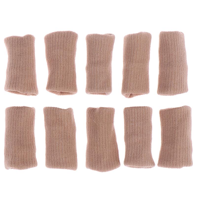 10Pc Finger Sleeves Sport Arthritis Trigger Braces Knuckle Protector Splint Wrap