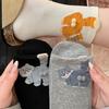 Cute Cat Socks Cartoon Cat Socks with Balls Stretchy Funny Animal Crew Socks Xmas Birthday Gift for Women Men Cat Lovers