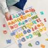 Holzbuchstaben-Puzzlebrett für Kinder - 52 Groß- und Kleinbuchstaben - Kognitives Entwicklungsspielzeug Geeignet für Vorschulkinder