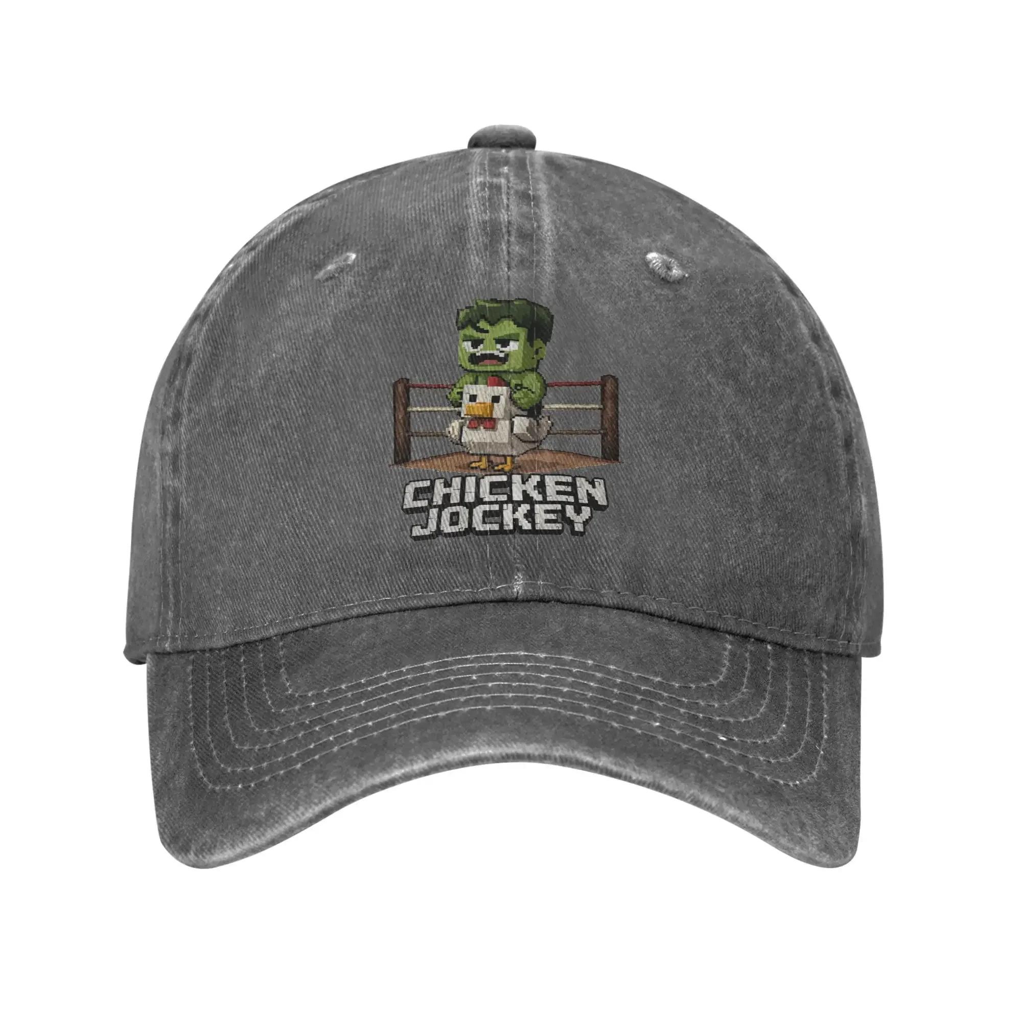 

Chicken Jockey Zombie Funny Sun Baseball Cap Couple Women Trucker Hat Summer Trendy Hunting Camping Breathable Baseball Caps One Size