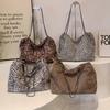 Large Capacity Leopard Shoulder Bags 2025 Luxury Chian Nylon Tote Bags Fashion Commuter Travel Purse Handbags